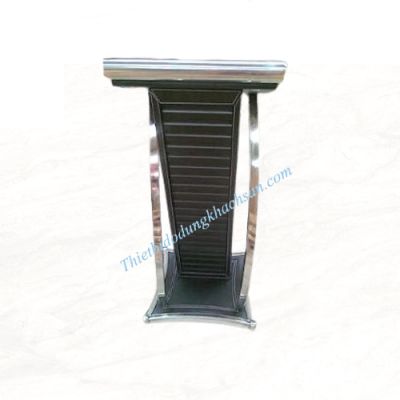 Bục phát biểu inox bọc da