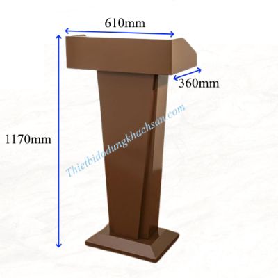 Bục phát biểu sắt sơn màu nâu