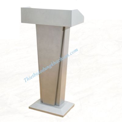 Bục phát biểu sắt sơn màu trắng