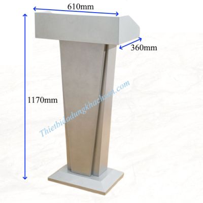 Bục phát biểu sắt sơn màu trắng