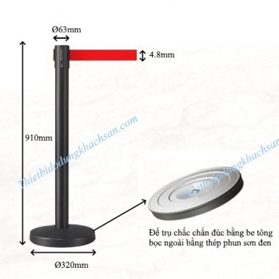 Cột chắn dây căng 2m