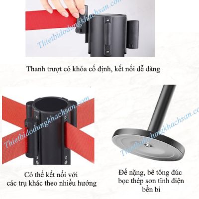 Cột chắn dây căng 3m