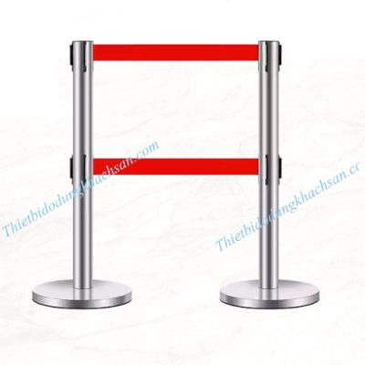 Cột chắn inox 2 tầng 2m