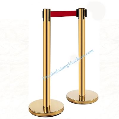 Cột inox vàng dây kéo căng 3m 