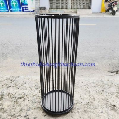 Thùng dù sắt sơn màu đen
