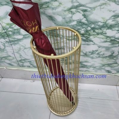 Thùng dù sắt sơn màu vàng