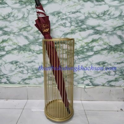Thùng dù sắt sơn màu vàng
