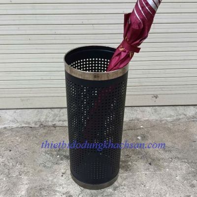 Thùng dù sắt sơn viền inox 2 đầu