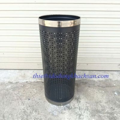 Thùng dù sắt sơn viền inox 2 đầu